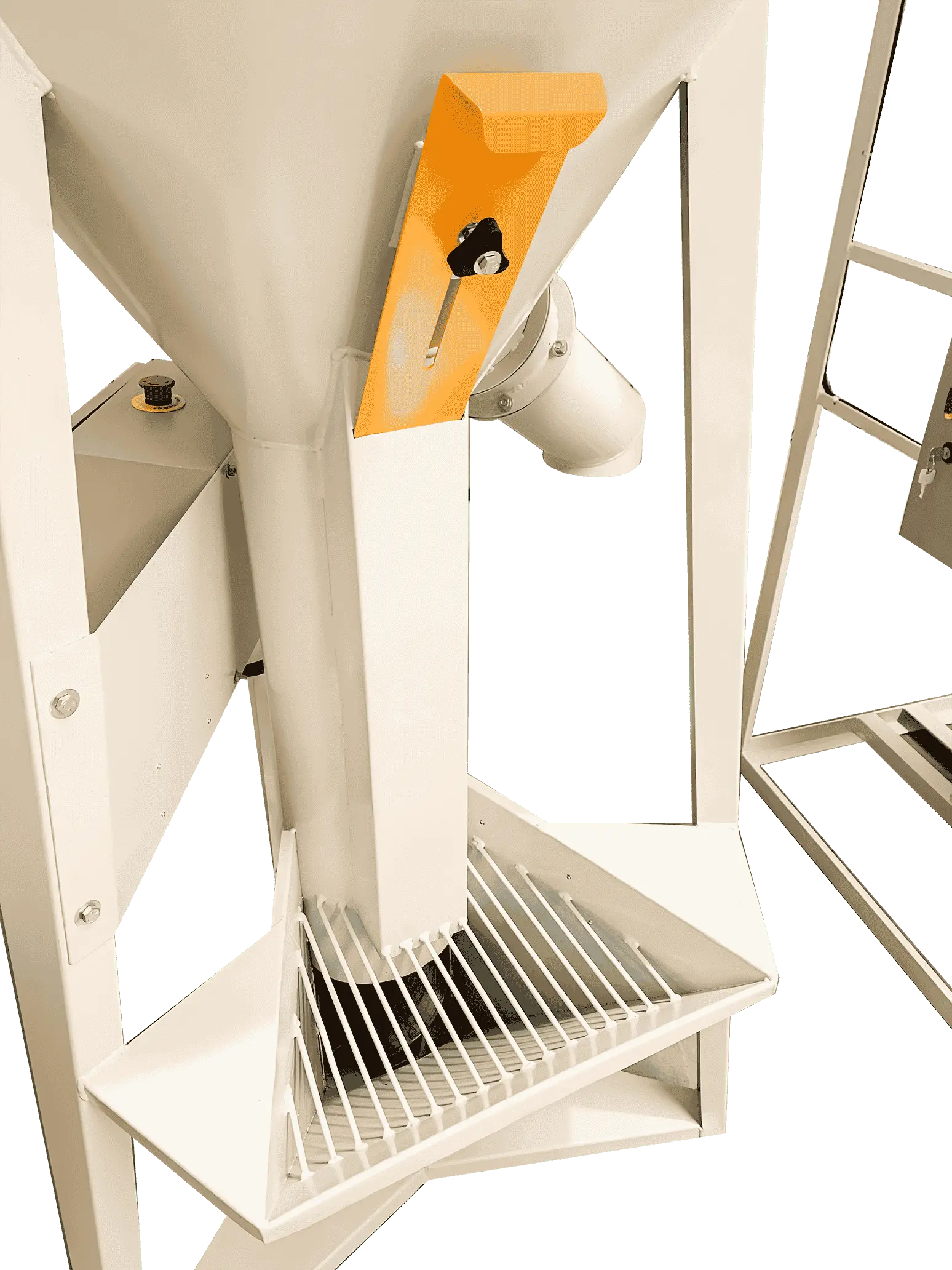 Misturador vertical — detalhe da câmara